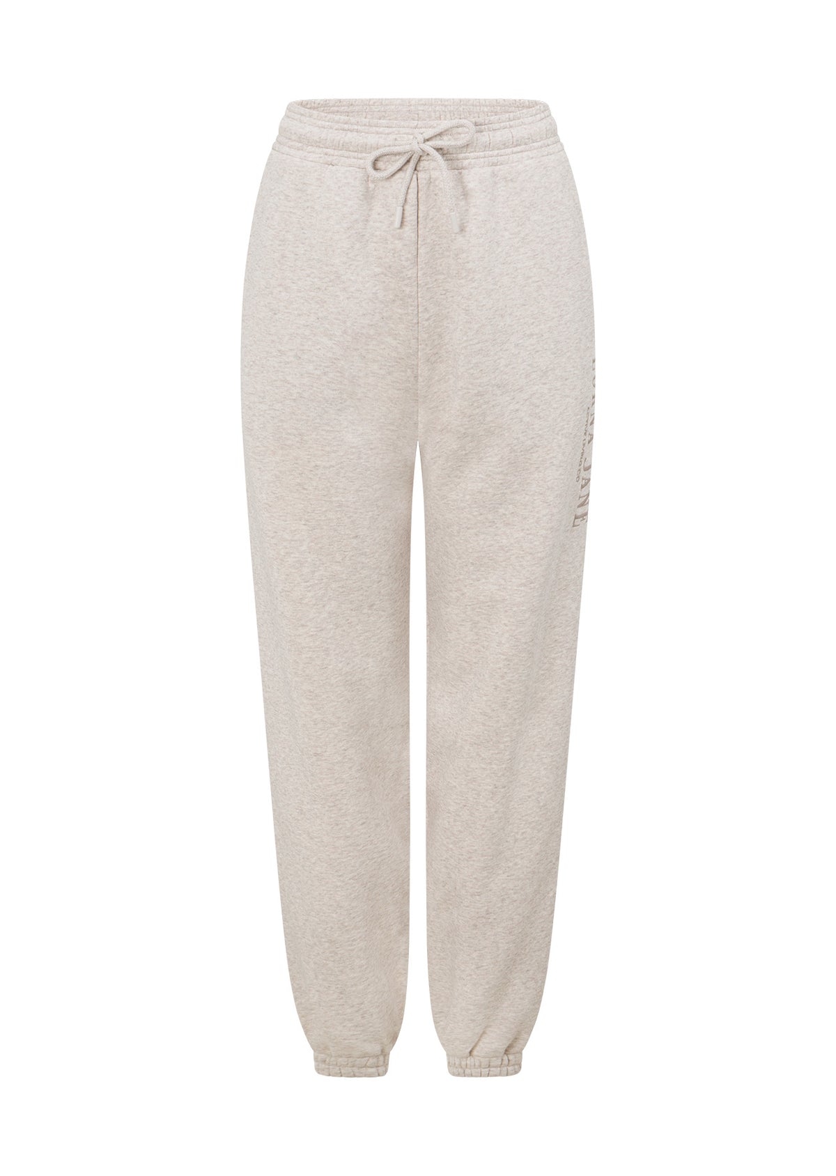 Lorna Jane Lounge Fleece Trackpants - Oat Marl