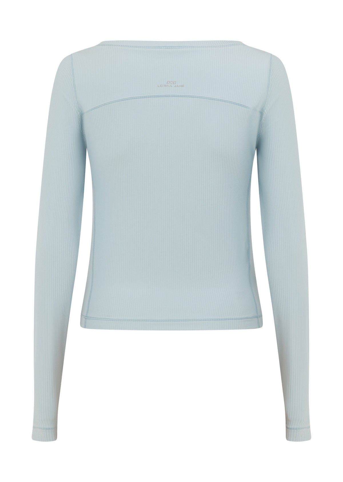 Lorna Jane Train Warmer Long Sleeve Rib Top - Vibrant Sky