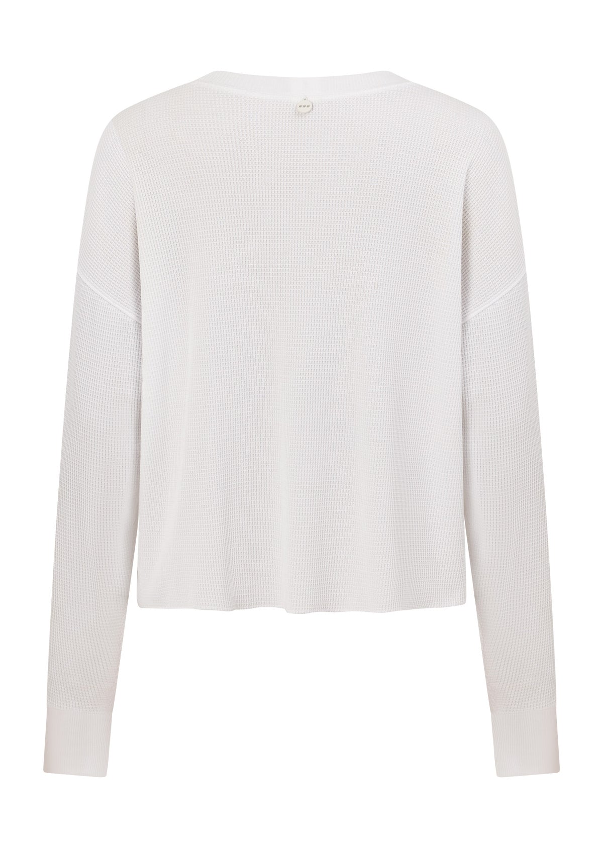 Lorna Jane Lotus Waffle Long Sleeve Top - White