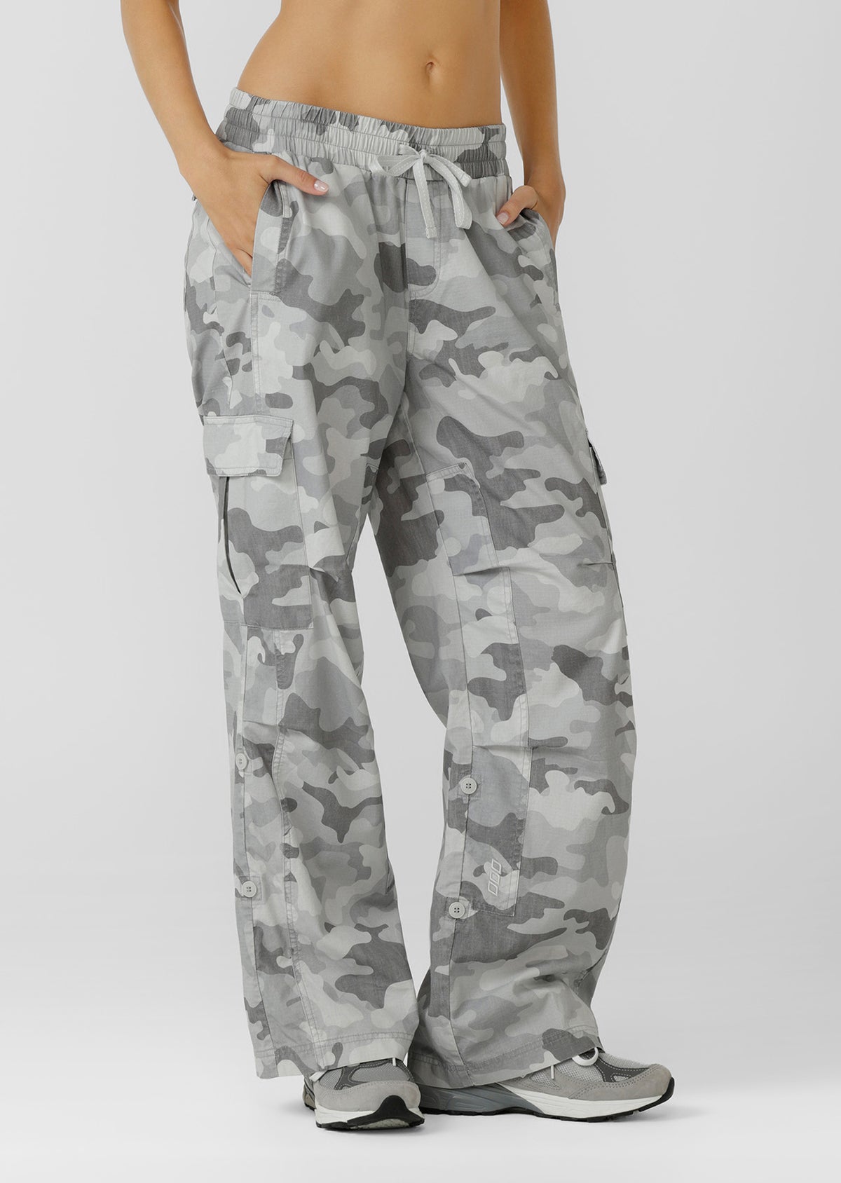 Lorna Jane Authentic Washed Camo Cargo Pants - Soft Camo Print