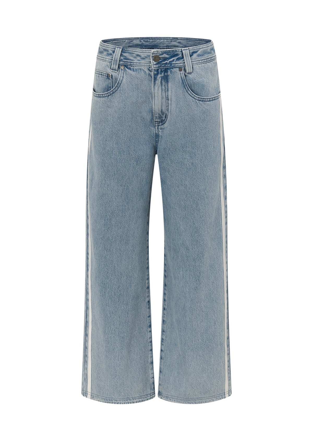 Lorna Jane Nostalgia Light Wash Denim Pants - Light Blue Washed Denim