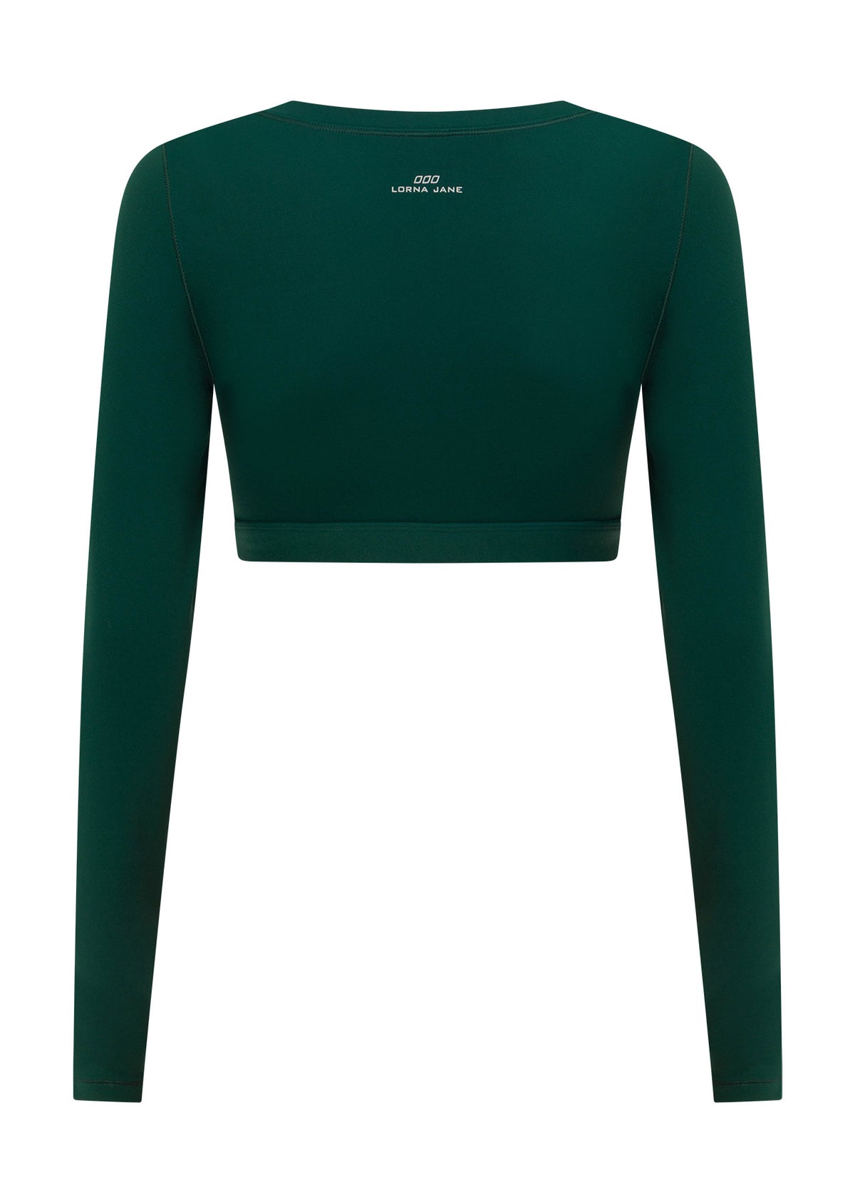 Lorna Jane Wrap It Up Long Sleeve Bra Top - Midnight Green