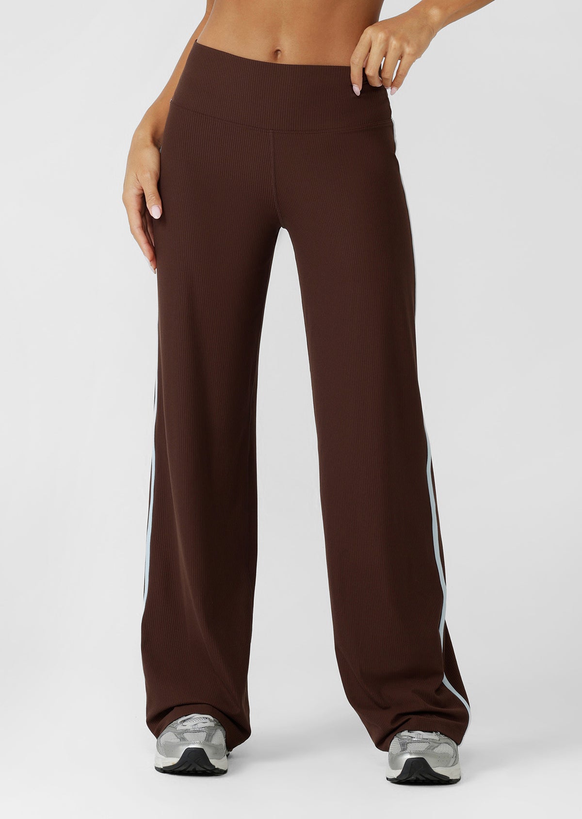 Lorna Jane Starstruck Luxe Active Rib Pants - Espresso