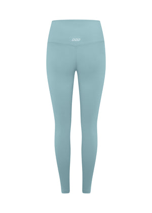 Lorna Jane Hi-Fold Lotus No Chafe Aloe Vera Ankle Biter Leggings - Voyage Blue