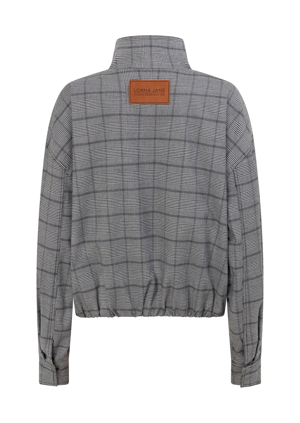 Lorna Jane Studio Jacket - Grey Mini Check