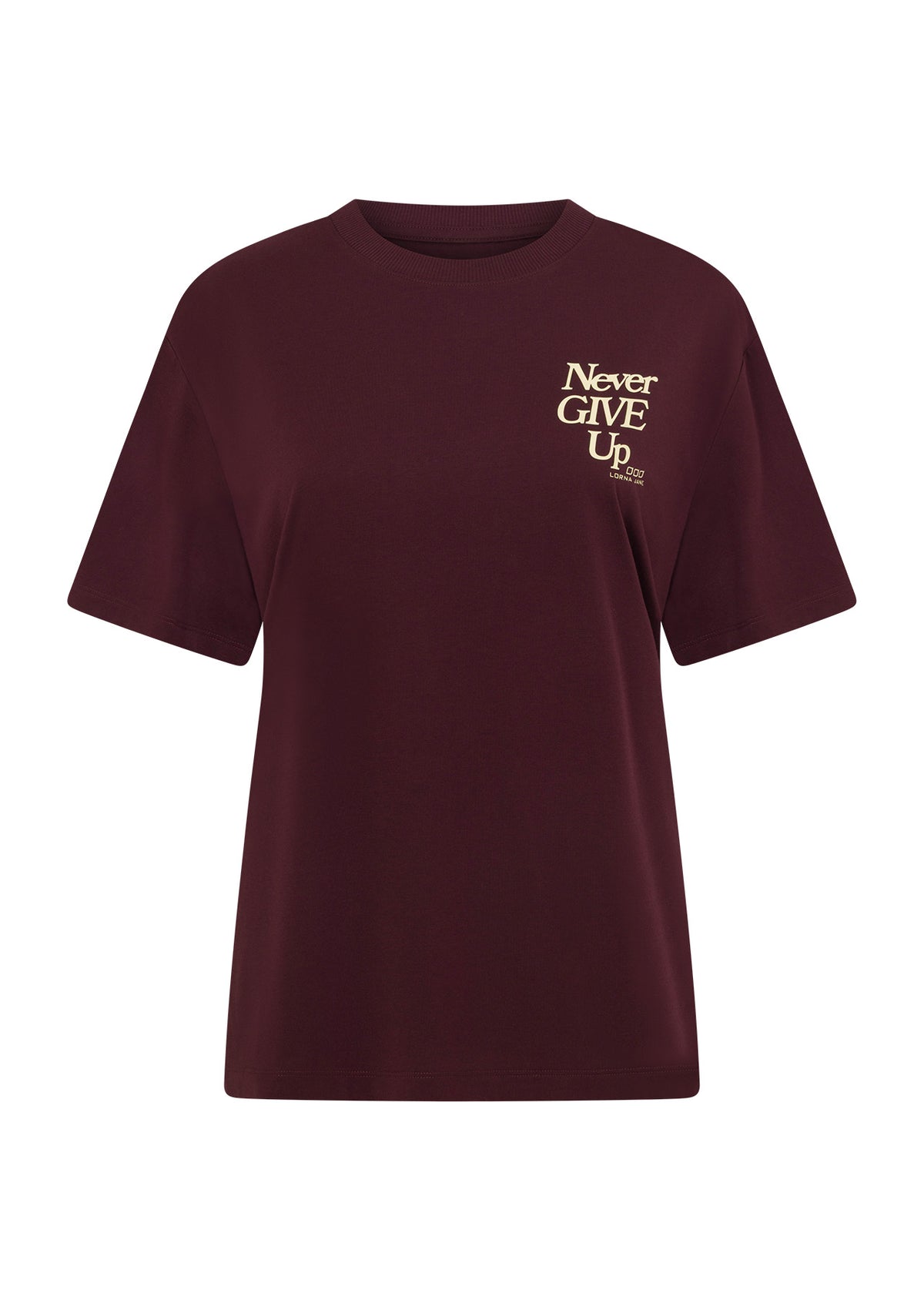 Lorna Jane Keep Going T-Shirt - Plum Red