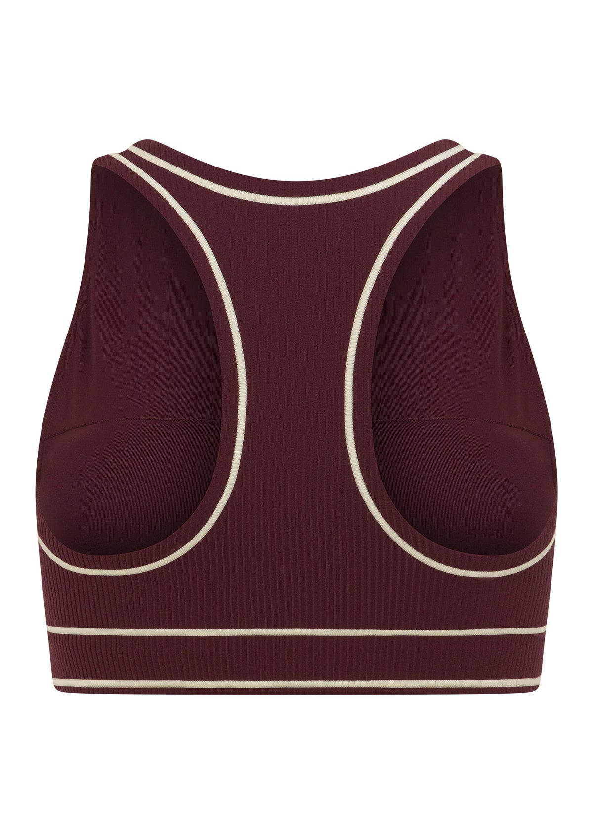 Lorna Jane All Star Luxe Rib Sports Bra - Plum Red