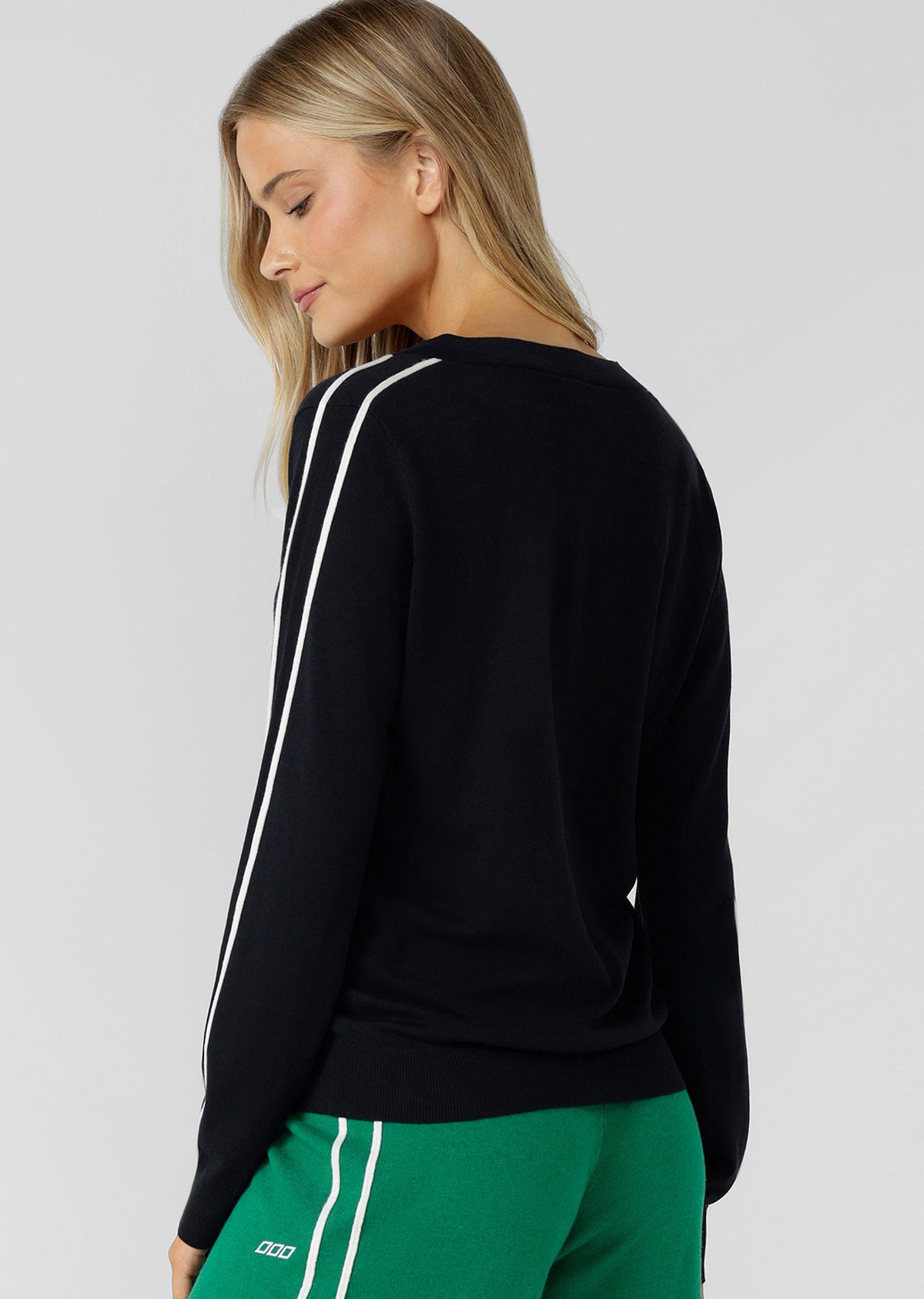 Lorna Jane Academy Long Sleeve Knit Top - Midnight Blue