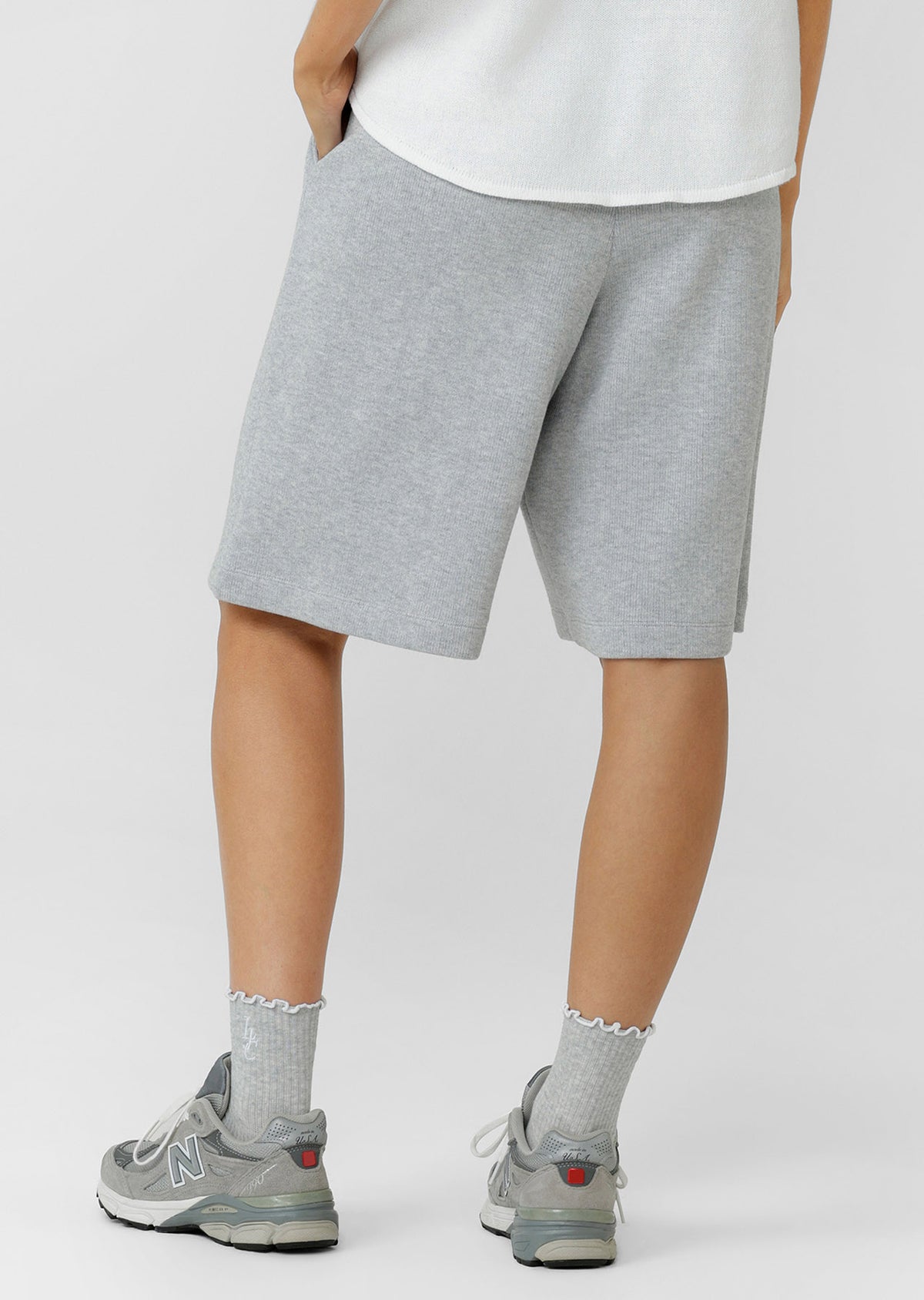 Lorna Jane Daily Motion Longline Shorts - Grey Marl