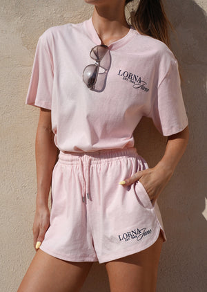 Lorna Jane Off Court Shorts - Enchanted Pink
