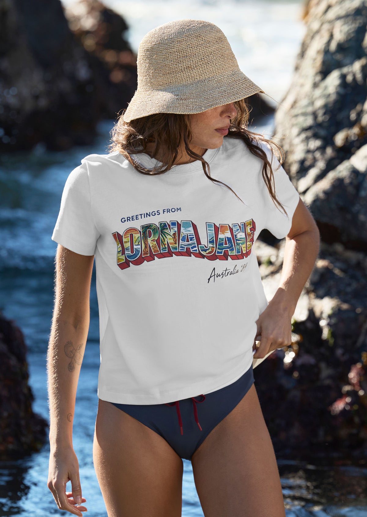 Lorna Jane Getaway T-Shirt - Porcelain