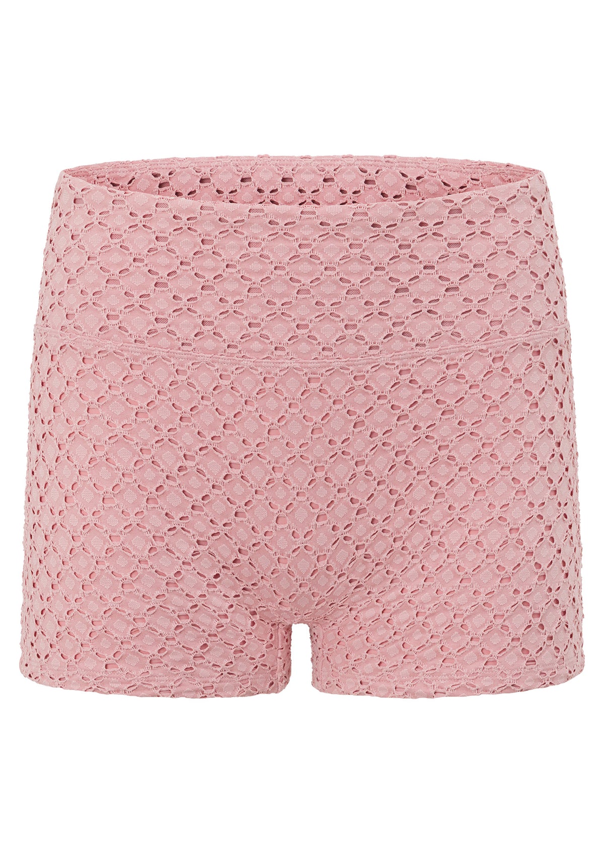 Lorna Jane Keepsake Broderie 7cm Bike Shorts - Dusty Rose