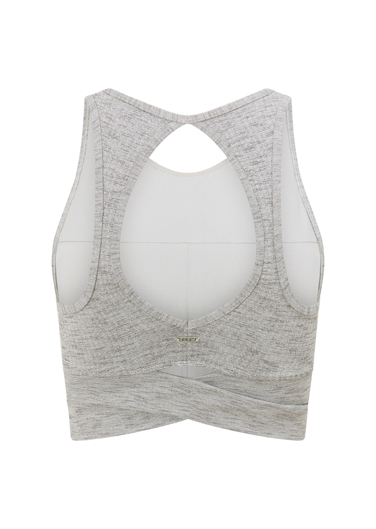 Lorna Jane Get Fit Sports Bra - Grey Marl Stripe