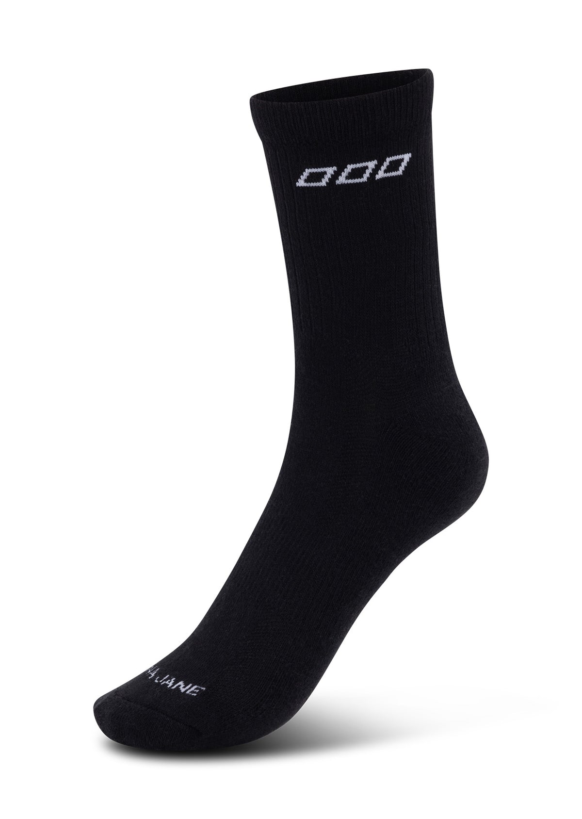 Lorna Jane LJ Quarter Crew Socks - Black & White