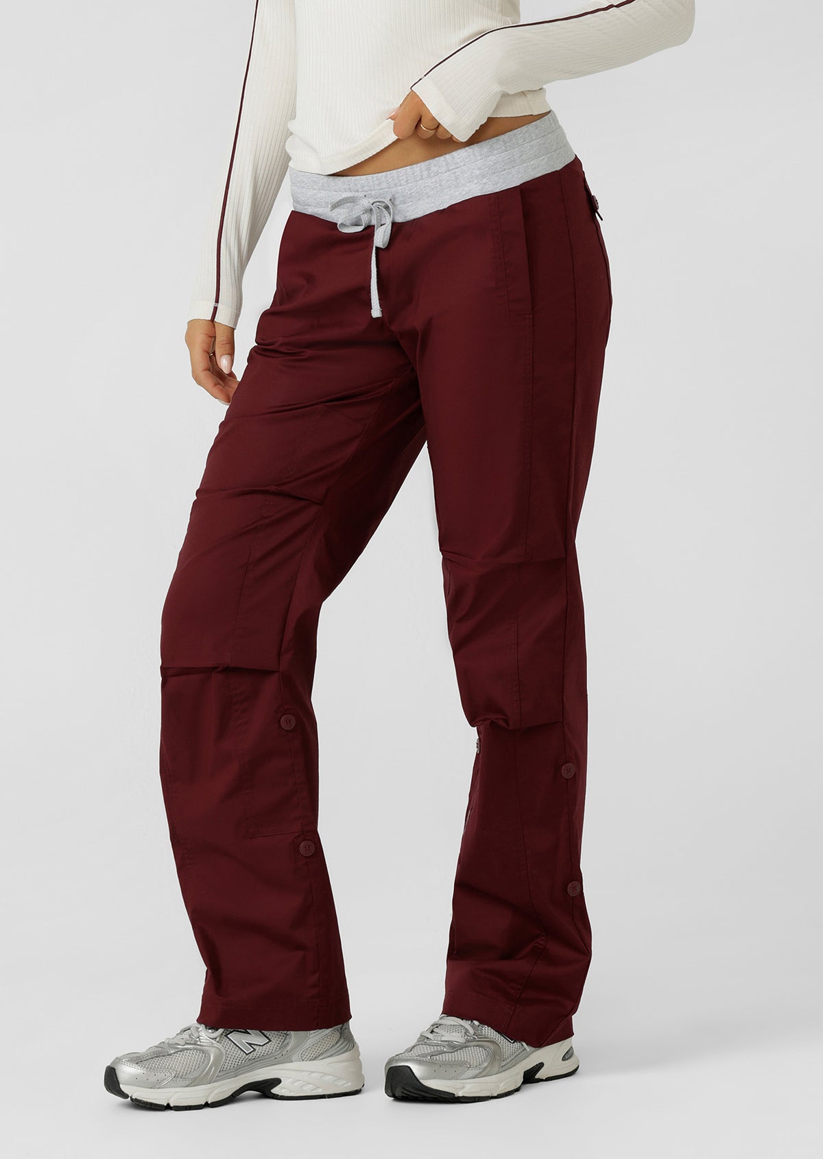 Lorna Jane Flashdance Pants - Dark Ruby