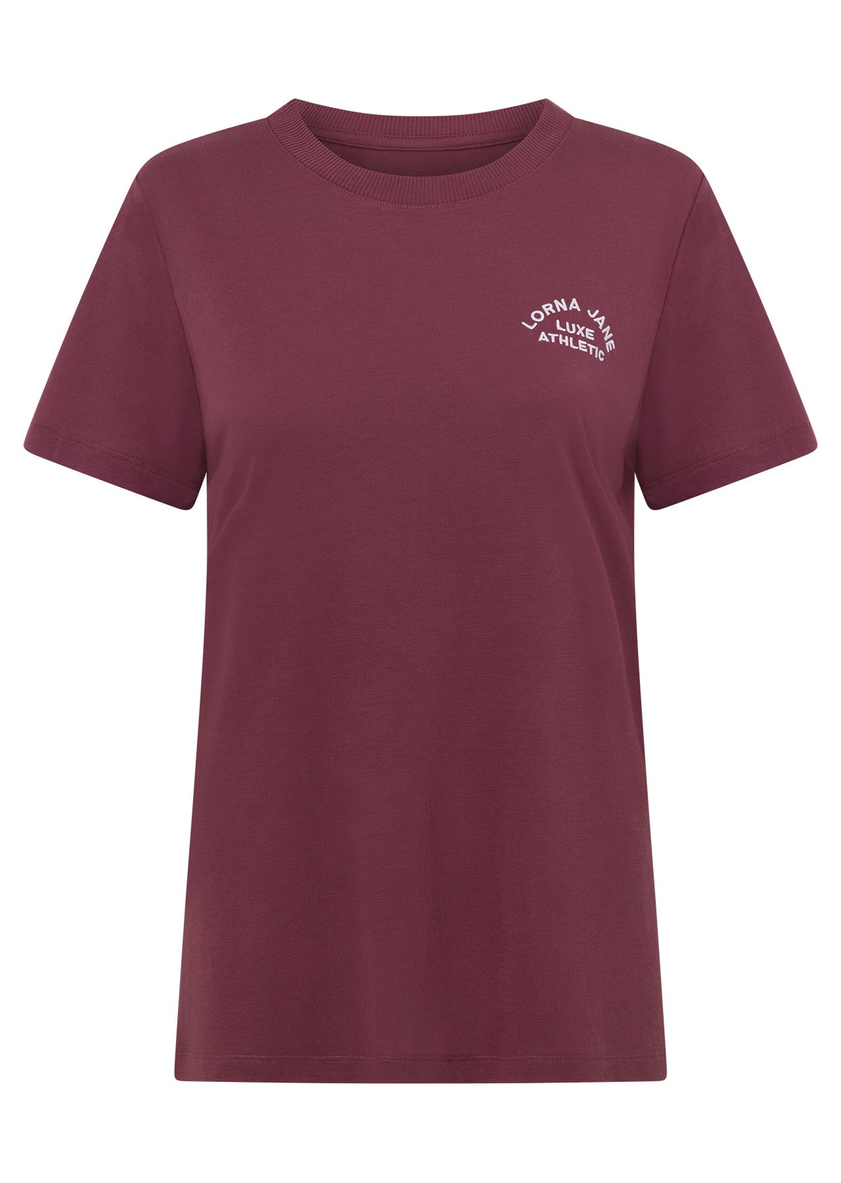 Lorna Jane Lotus T-Shirt - Dark Rose Blush