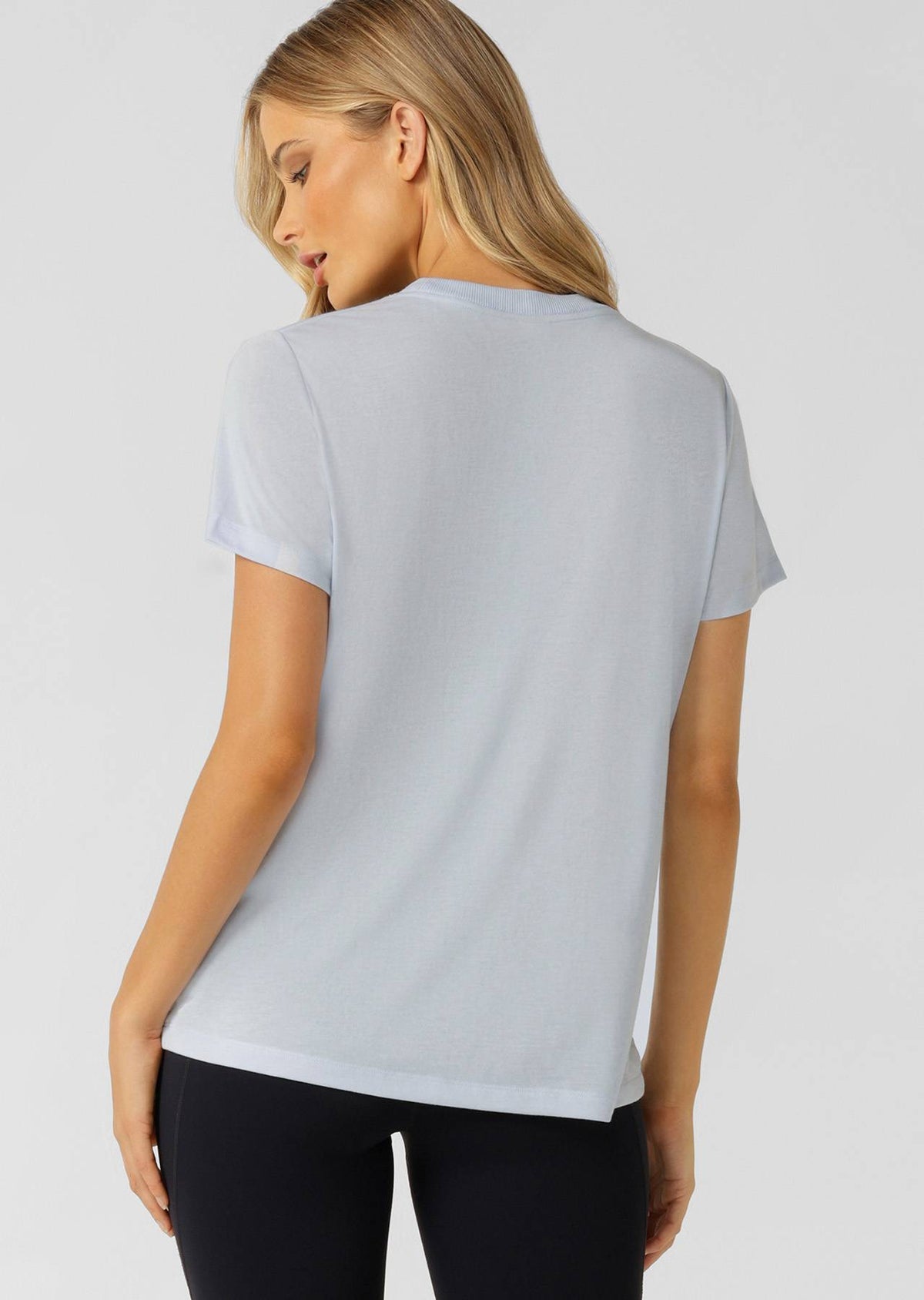 Lorna Jane Lotus T-Shirt - Heather Blue