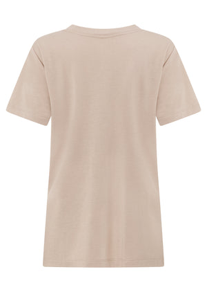 Lorna Jane Lotus T-Shirt - Latte