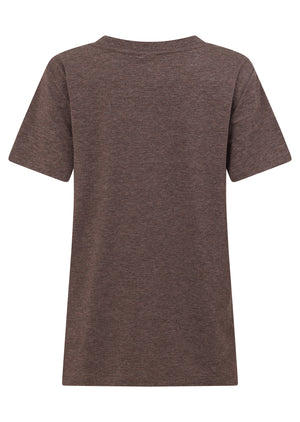 Lorna Jane Lotus T-Shirt - Stone Marl