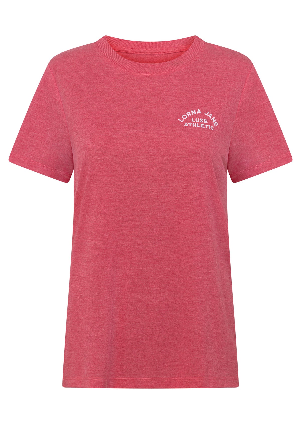 Lorna Jane Lotus T-Shirt - Vivid Pink Marl