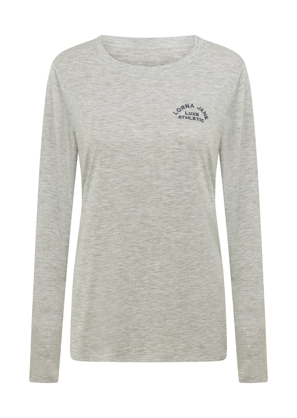 Lorna Jane Lotus Long Sleeve Top - Grey Marl