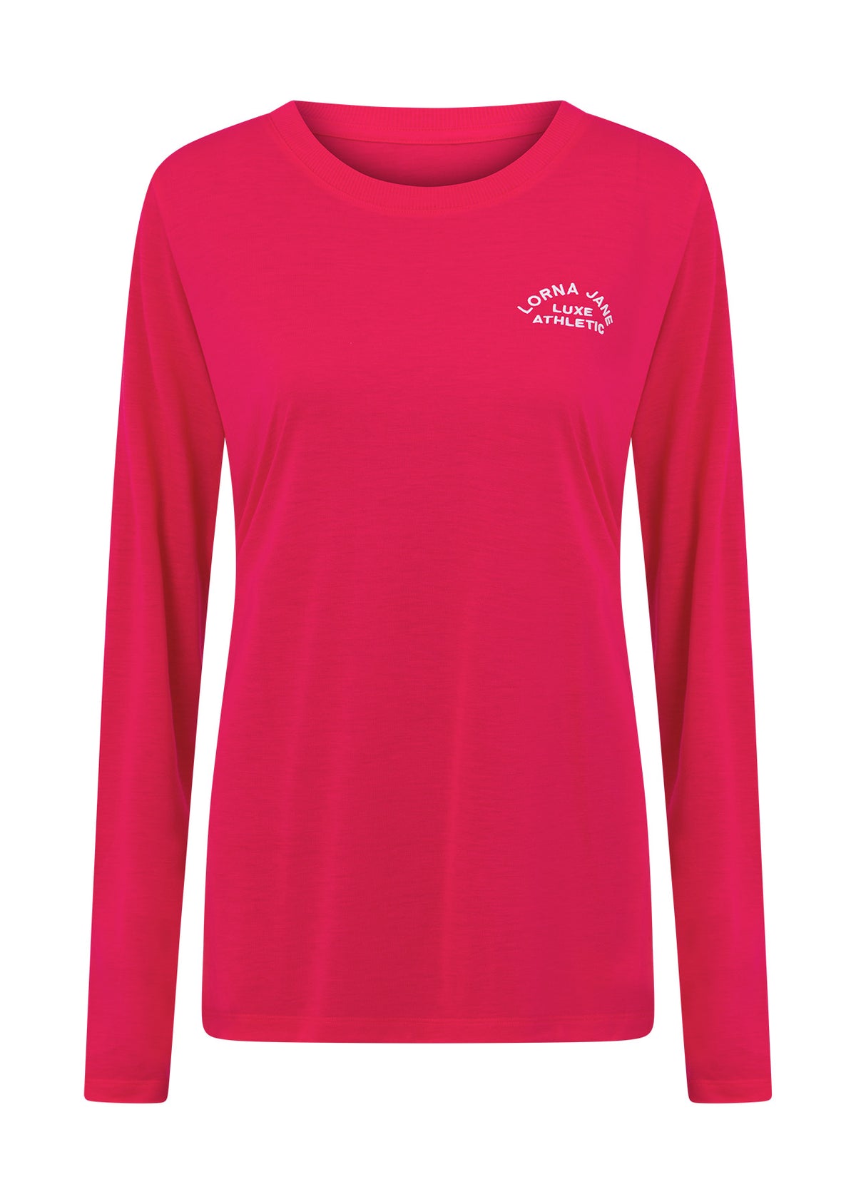 Lorna Jane Lotus Long Sleeve Top - Neon Raspberry