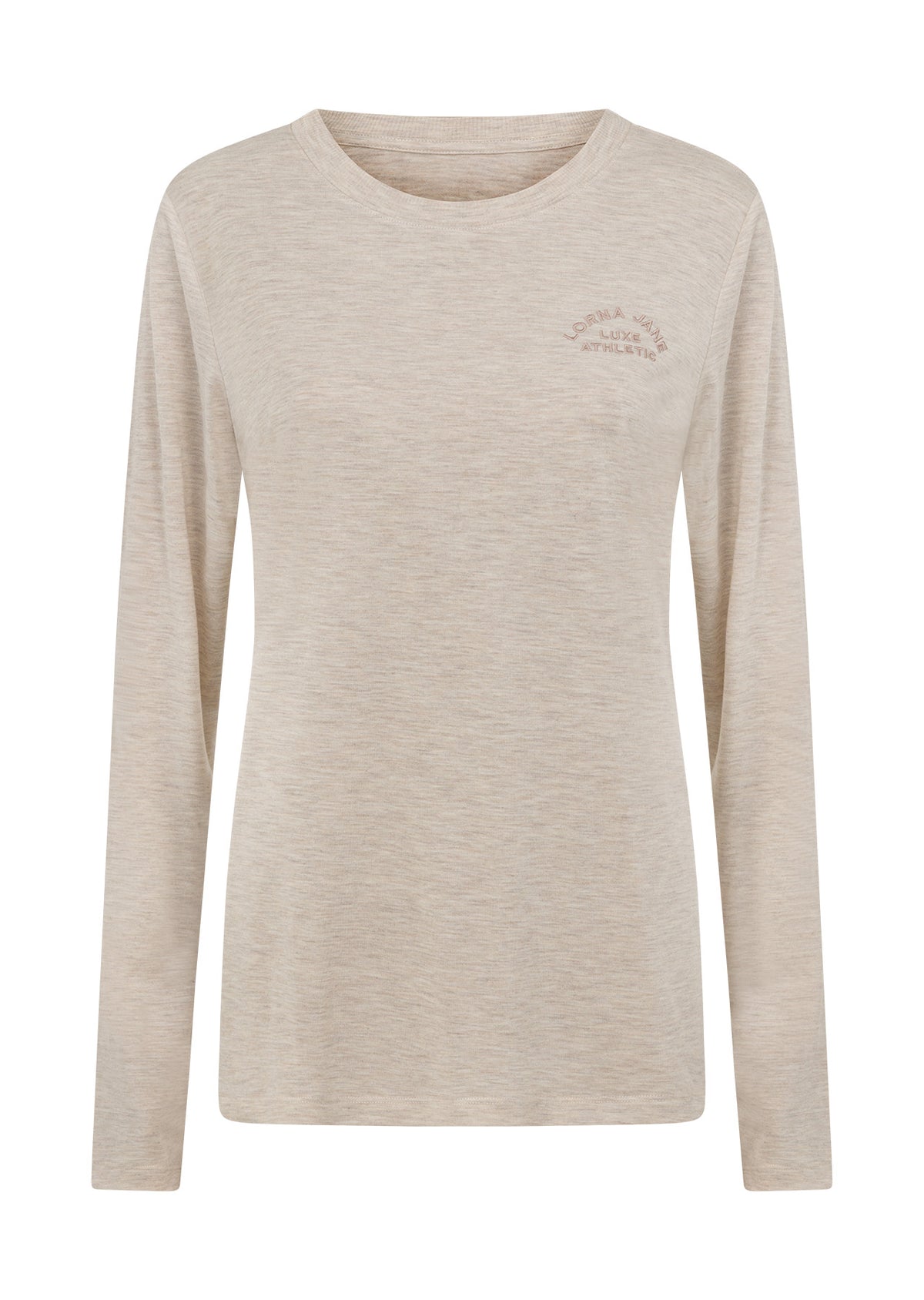 Lorna Jane Lotus Long Sleeve Top - Oat Marl