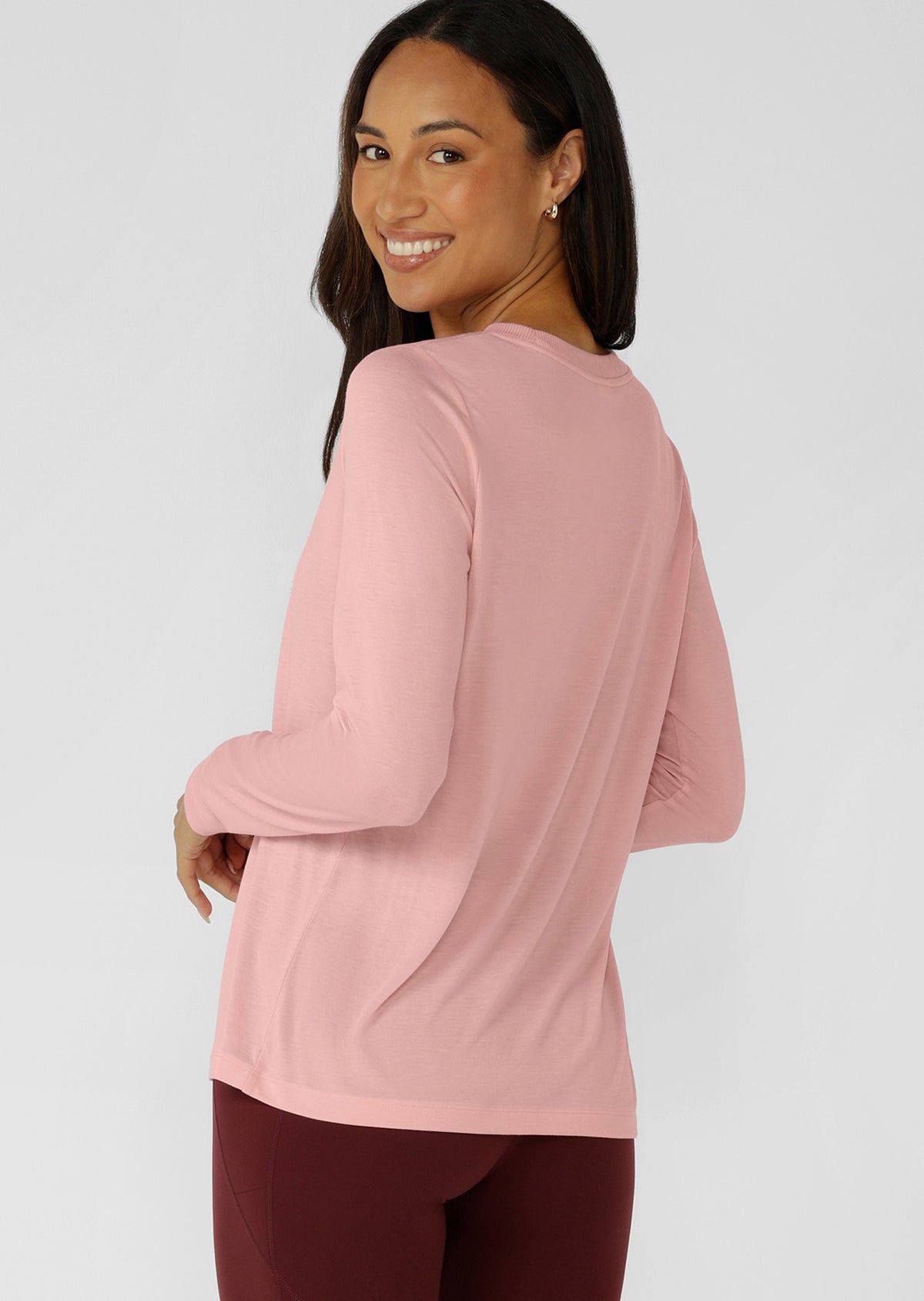 Lorna Jane Lotus Long Sleeve Top - Wisteria Pink