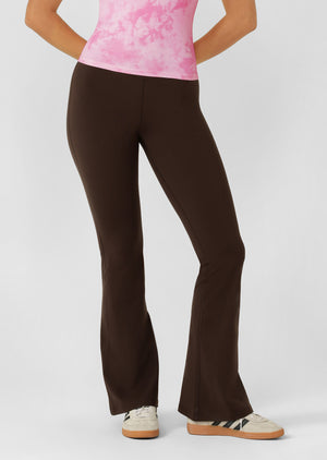 Lorna Jane Lotus Flared Leggings - Volcano