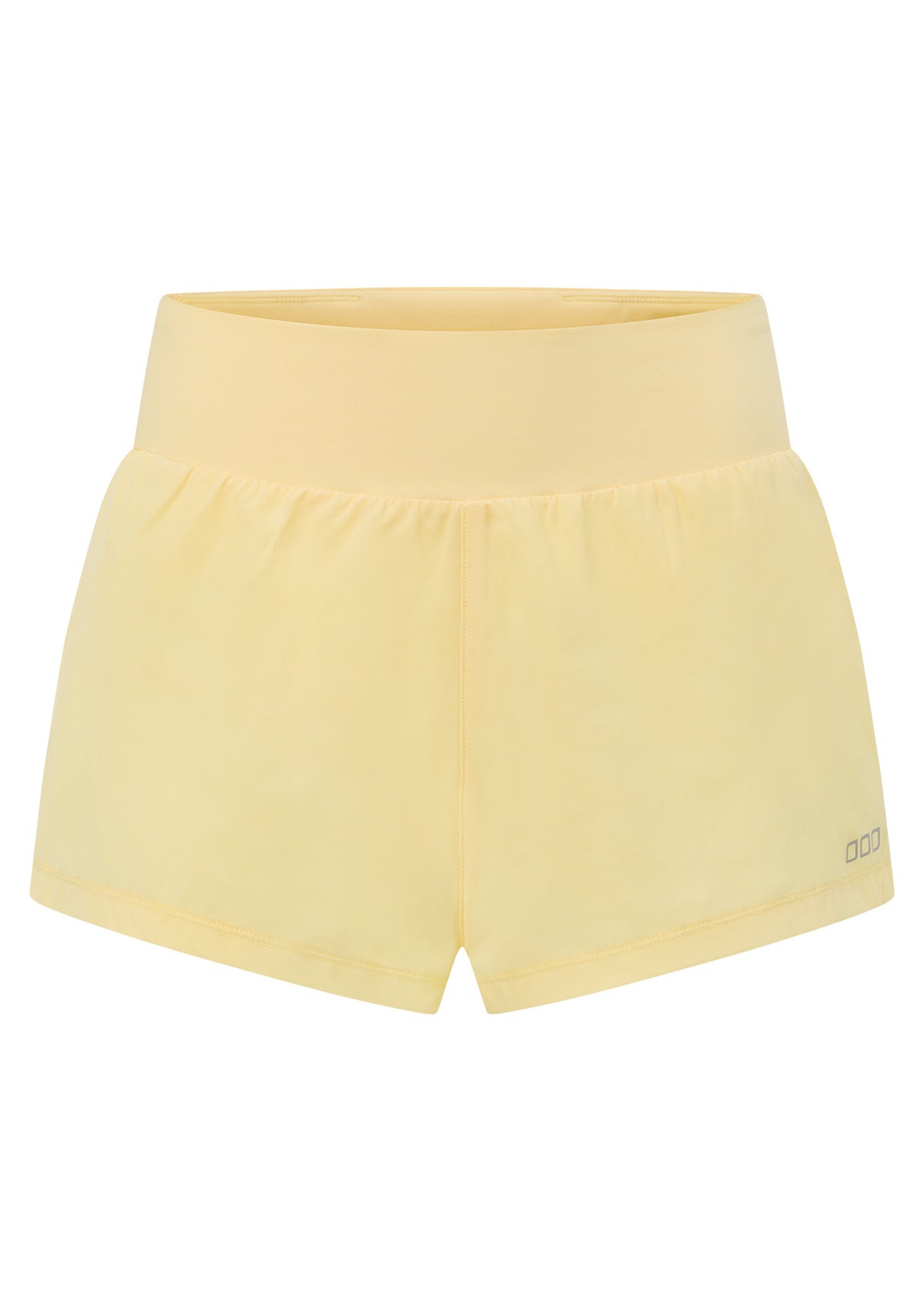 Lorna Jane Amy Stretch & Stride Pocket Run Shorts - Lemon Cream