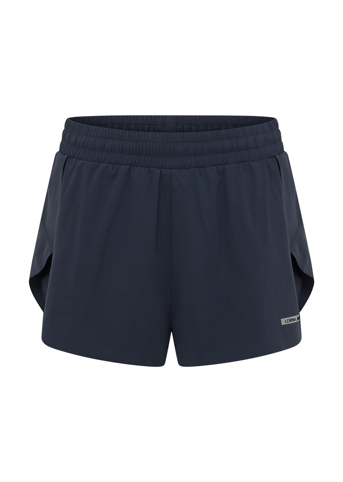 Lorna Jane Lightspeed Phone Pocket Run Shorts - Platinum Navy