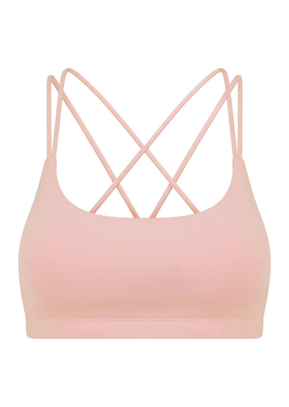 Lorna Jane Lotus Cropped Sports Bra - Pale Peony
