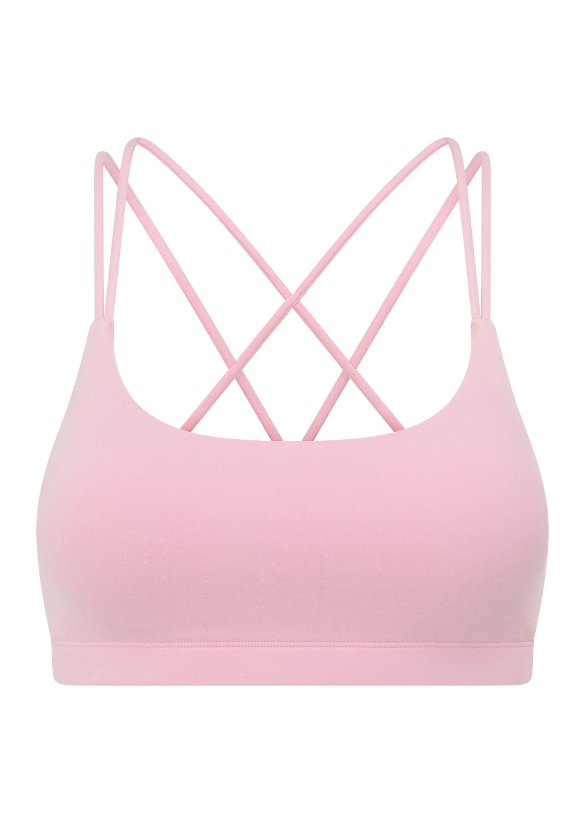 Lorna Jane Lotus Cropped Sports Bra - Sweet Pink
