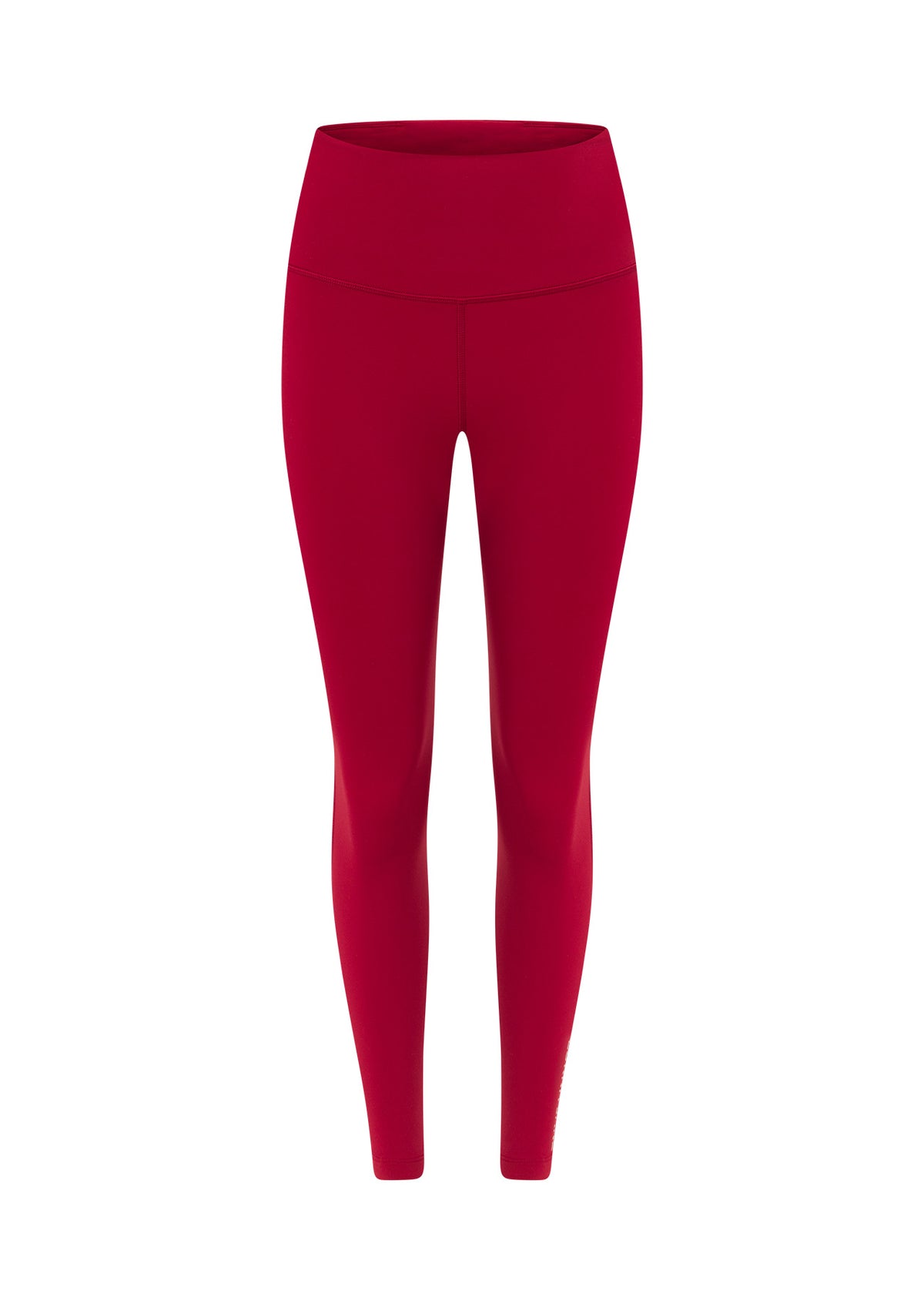 Lorna Jane Lotus No Chafe Phone Pocket Ankle Biter Leggings - Dark Red