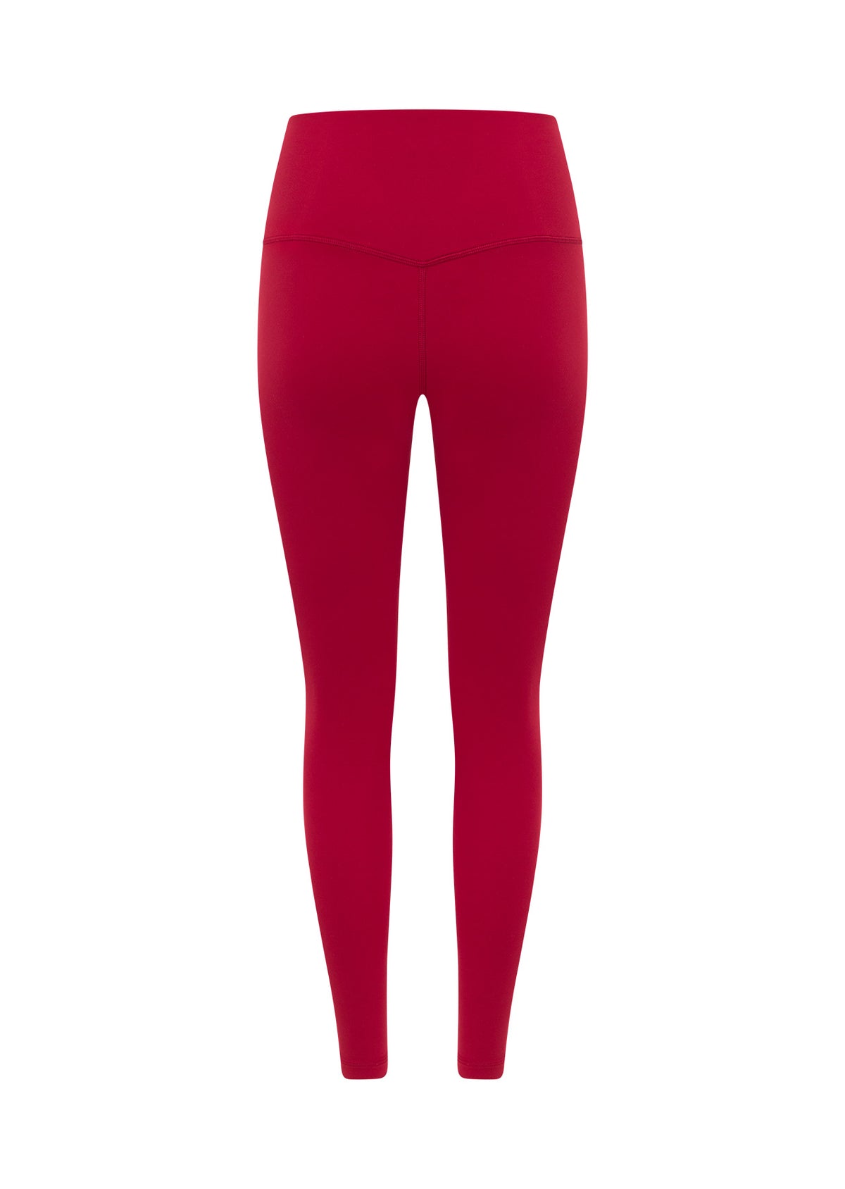 Lorna Jane Lotus No Chafe Phone Pocket Ankle Biter Leggings - Dark Red