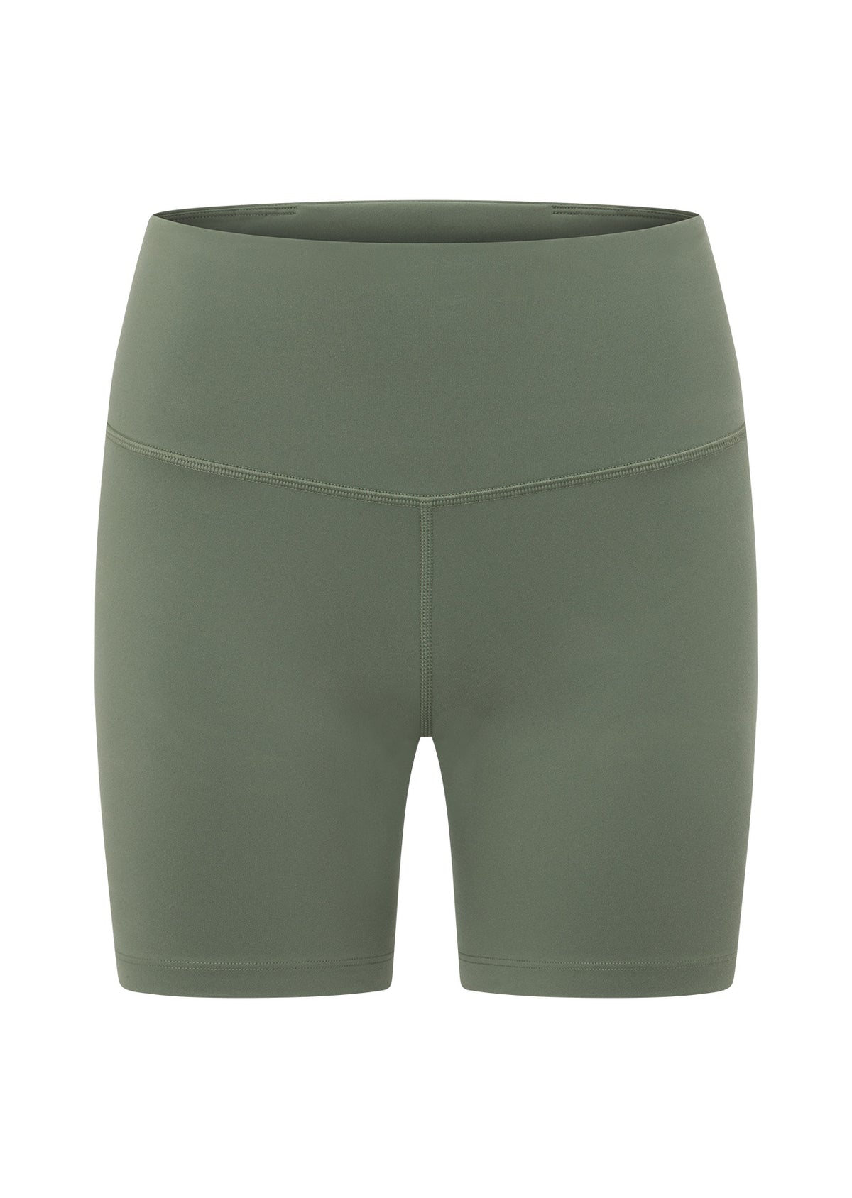 Lorna Jane Lotus No Chafe Phone Pocket 16cm Bike Shorts - Light Khaki