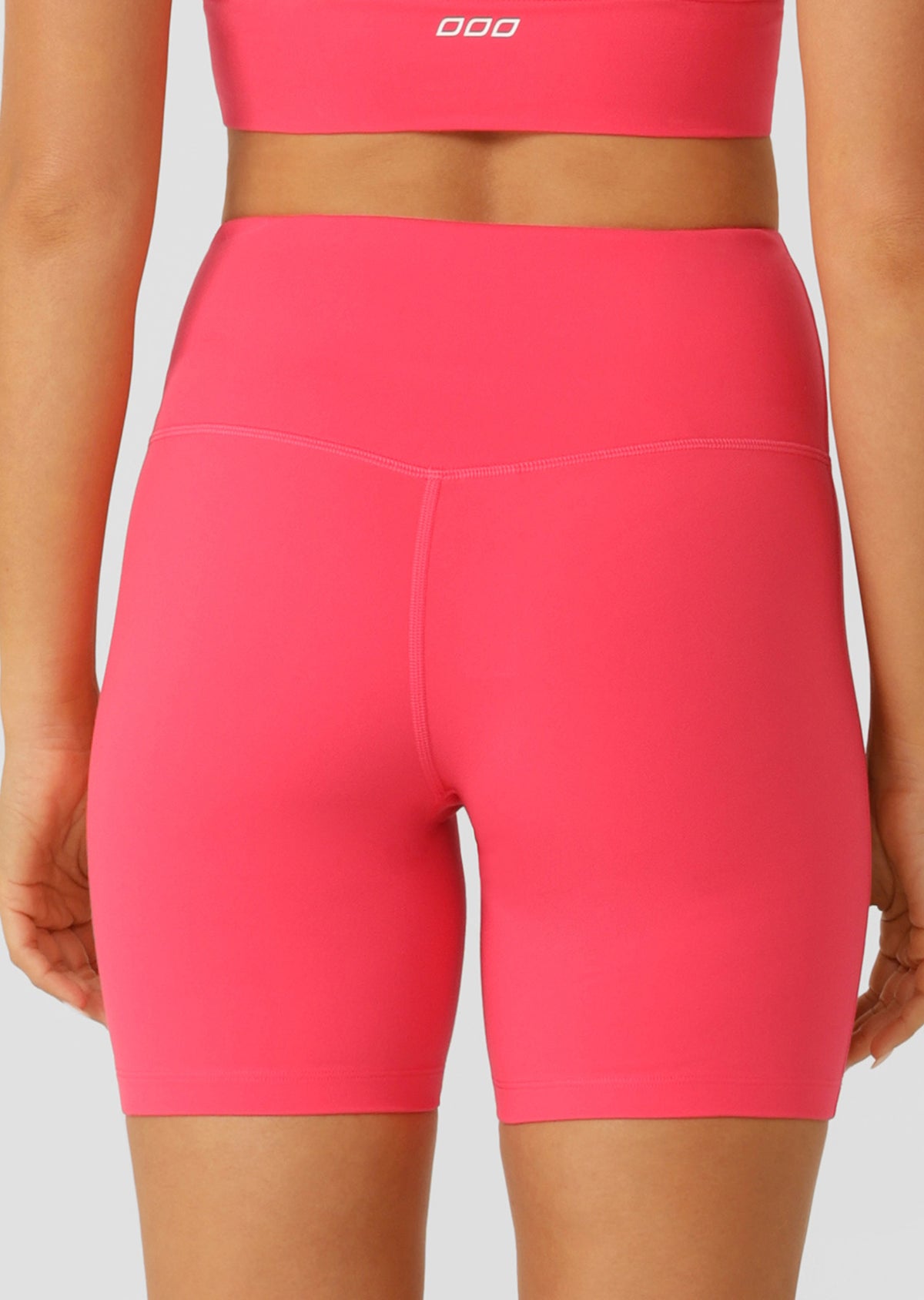 Lorna Jane Lotus No Chafe Phone Pocket 16cm Bike Shorts - Neon Raspberry