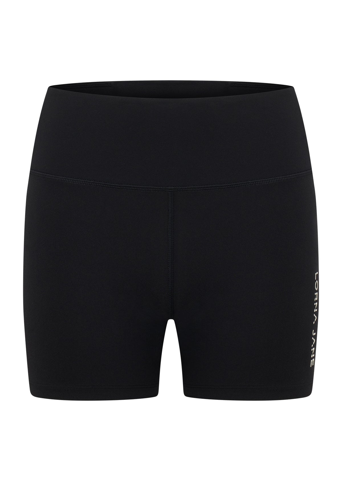 Lorna Jane Lotus No Chafe Phone Pocket 12cm Bike Shorts - Recycled Black