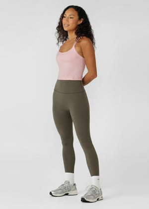 Lorna Jane Liberty Ankle Biter Leggings - Dark Khaki Haze
