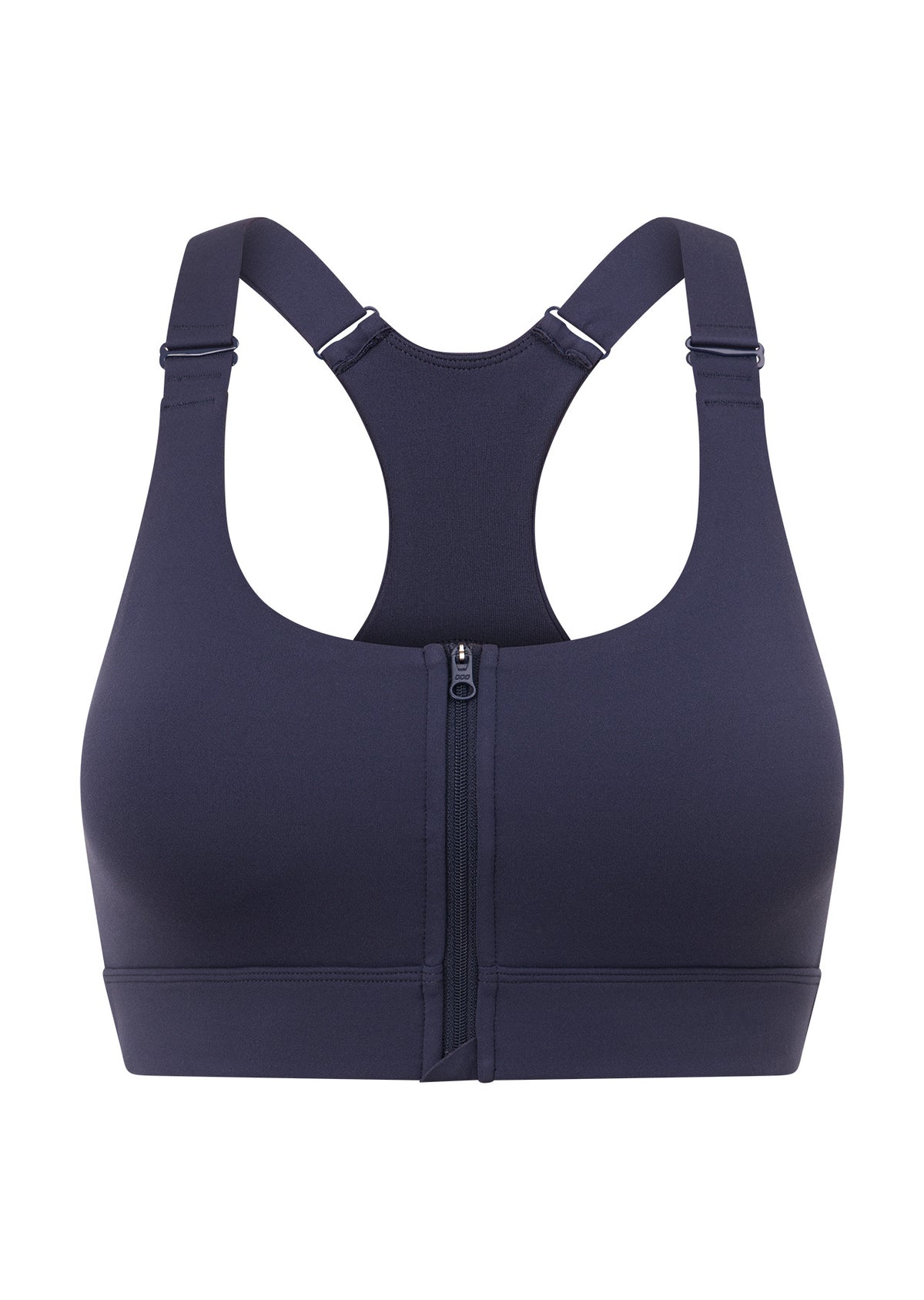 Lorna Jane Easy Zip On Max Support Sports Bra - Ash Blue