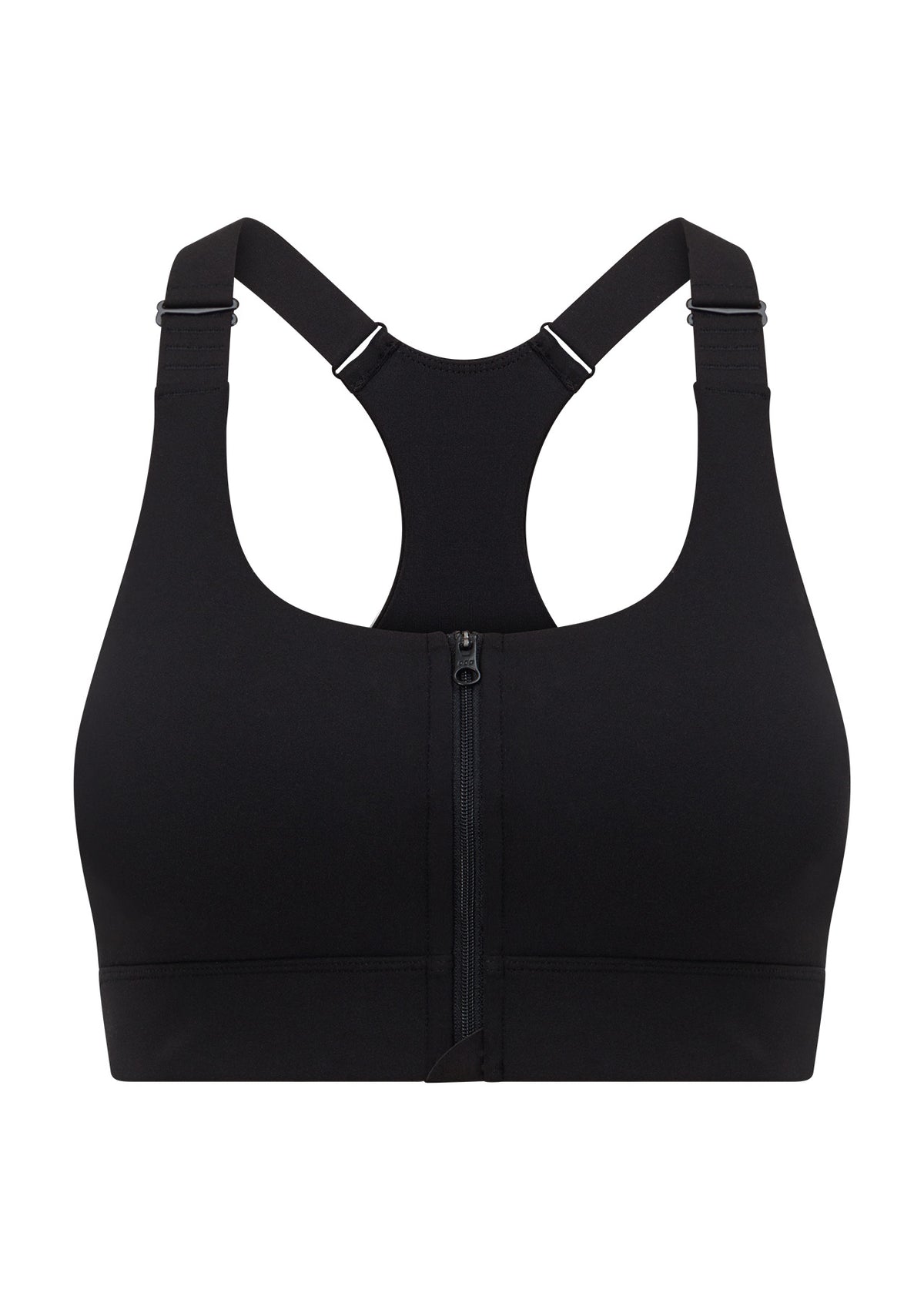 Lorna Jane Easy Zip On Max Support Sports Bra - Recycled Black
