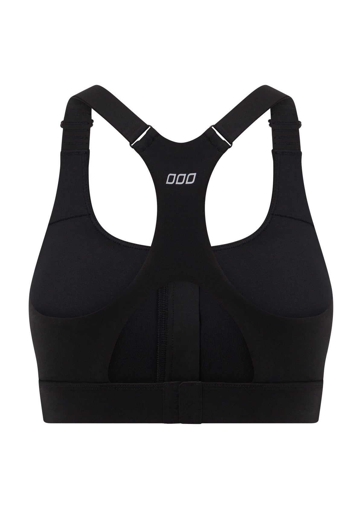 Lorna Jane Easy Zip On Max Support Sports Bra - Recycled Black