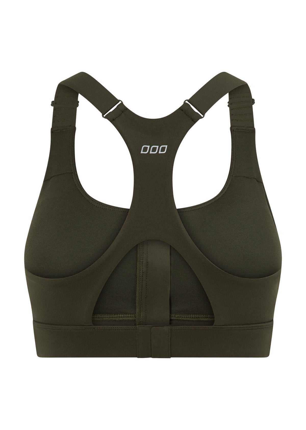 Lorna Jane Easy Zip On Max Support Sports Bra - Dark Luxury Green