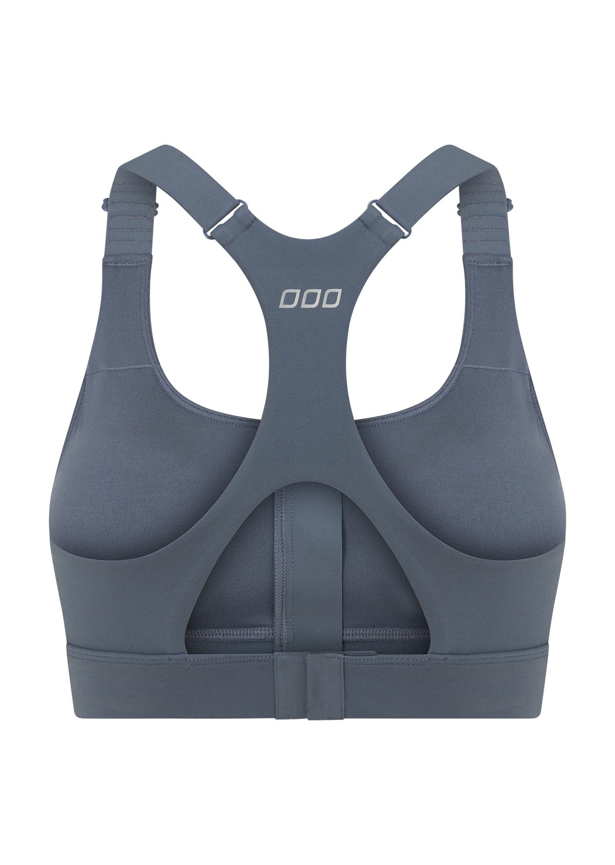 Lorna Jane Easy Zip On Max Support Sports Bra - Powder Grey