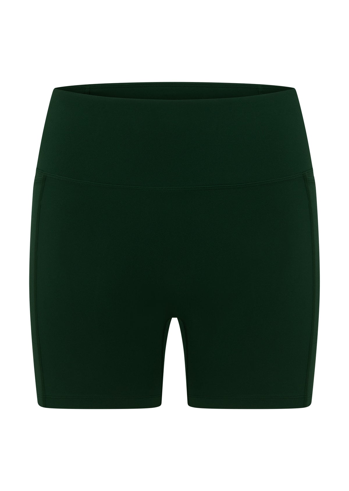 Lorna Jane Amy No Ride Phone Pocket 14cm Bike Shorts - Dark Green