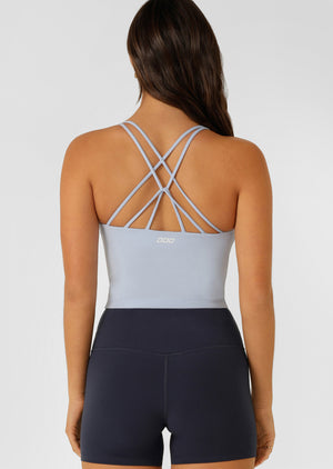 Lorna Jane Lotus Bra Tank Combo - Oxford Blue