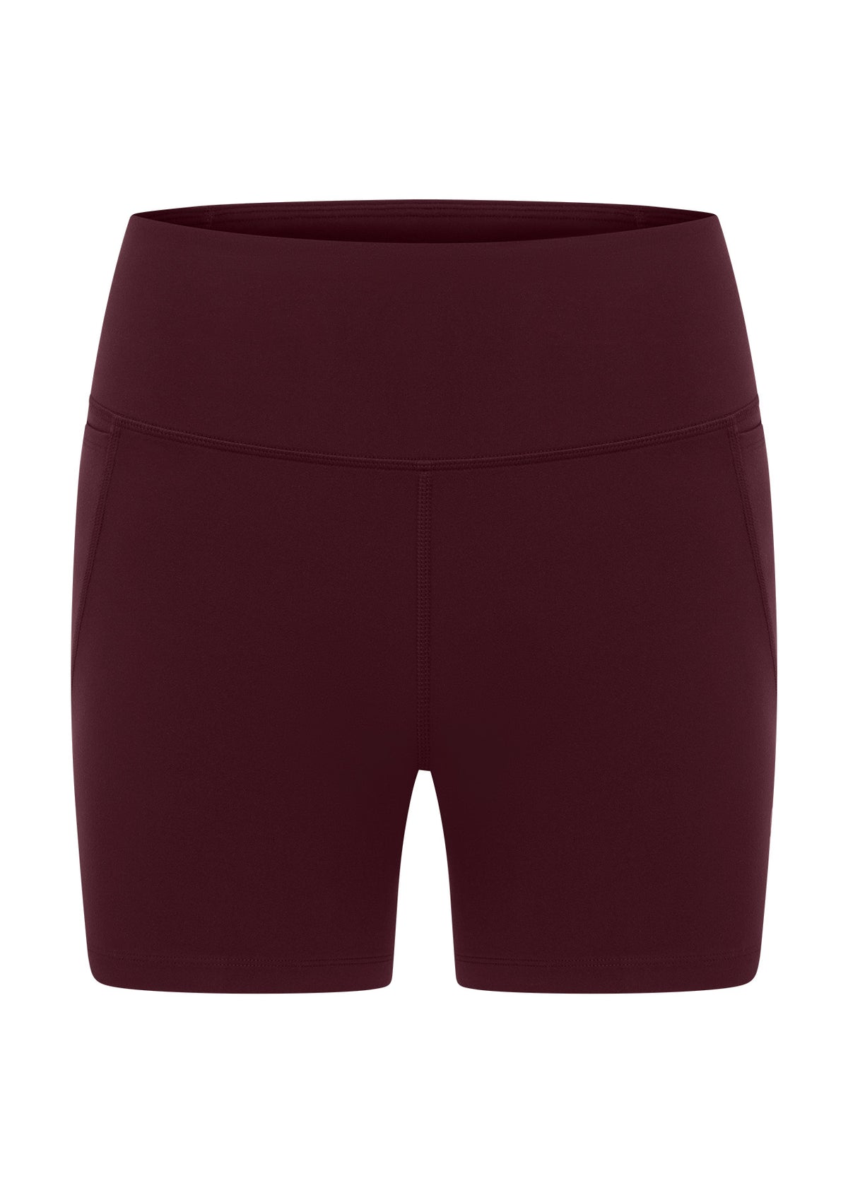 Lorna Jane Amy No Chafe Phone Pocket 14cm Bike Shorts - Cranberry