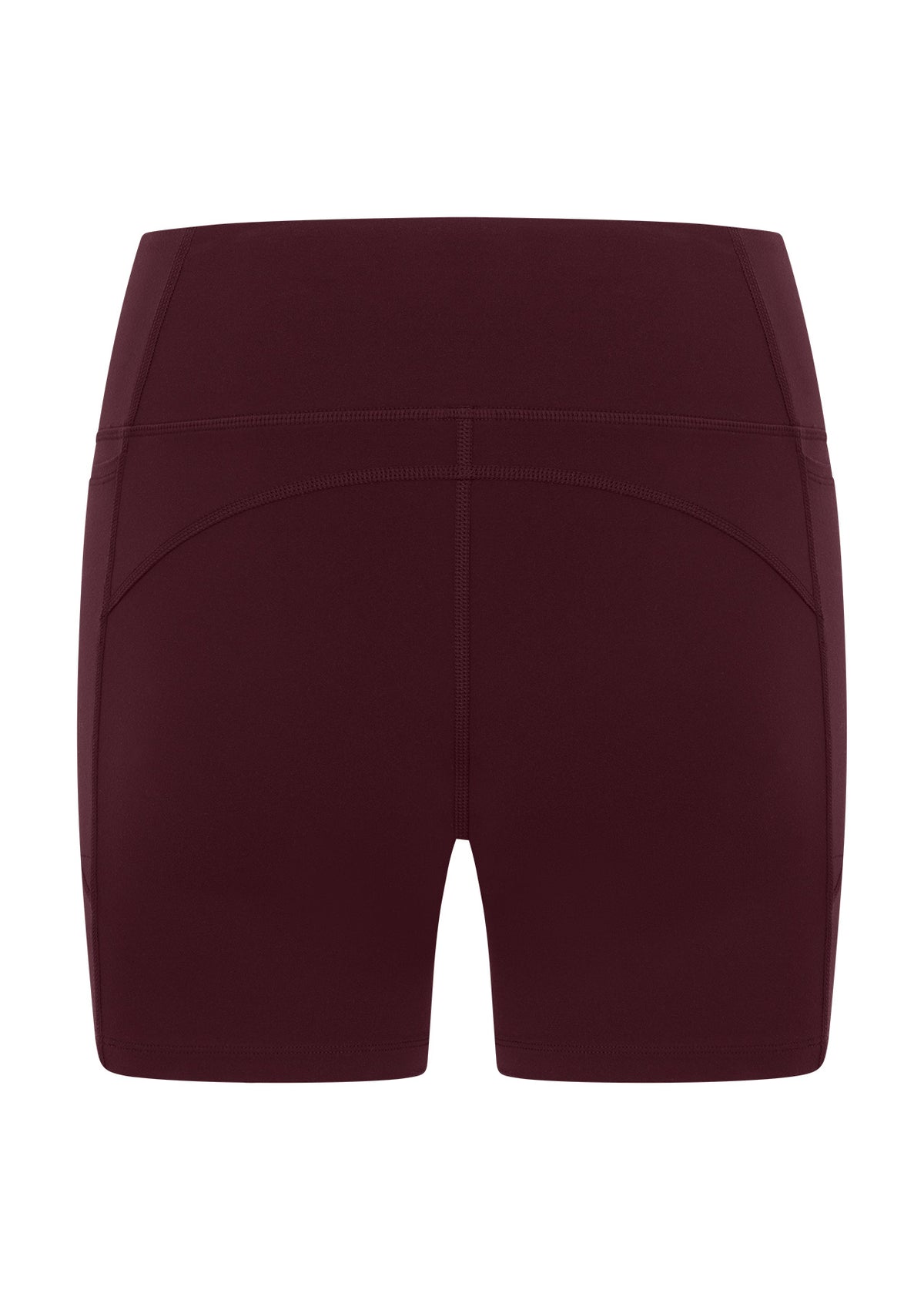 Lorna Jane Amy No Chafe Phone Pocket 14cm Bike Shorts - Cranberry